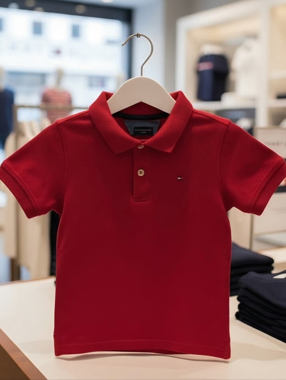 Tommy  Hilfiger Kids Red Polo Shirt